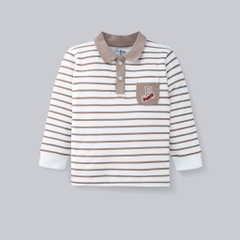 (6M-5Y) Áo Polo dài tay Mini Lines BU Baby Ponie, Cotton áo dài tay thu đông, áo dài tay trẻ em | PCT310300