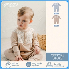 (1M-12M) Body dài tay cài giữa cổ trụ, cổ Peter Pan Bubaby Cotton Thu nhẹ BCT210204 BCT2103IM | Quần áo chính hãng