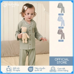 (18M-5Y) Bộ dài tay cài giữa Pijama mặc ở nhà, đồ ngủ BU Baby Siro BSR1102PJ | Quần áo Bubaby chính hãng