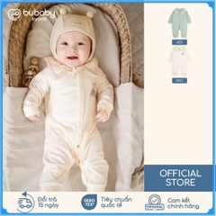 (0M-9M) Body dài tay cài giữa Thu êm Bubaby Cotton BCT210201 | Body chính hãng