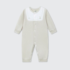 Lapom Body dài tay La Pomme phối cổ ngọt ngào - Đồ sơ sinh cho bé trai bé gái