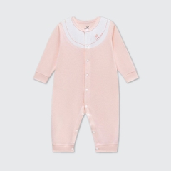 Lapom Body dài tay La Pomme phối cổ ngọt ngào - Đồ sơ sinh cho bé trai bé gái