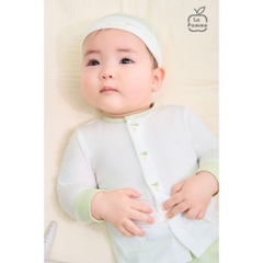 Lapom Bộ dài tay cúc lệch La Pomme Mùa hè của bé - Đồ sơ sinh cho bé trai bé gái