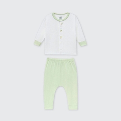 Lapom Bộ dài tay cúc lệch La Pomme Mùa hè của bé - Đồ sơ sinh cho bé trai bé gái