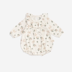 (1M-12M) Bộ đồ liền thân dài tay cài sau cổ bèo Mimo - BCT211002 | Quần áo BU Baby chính hãng