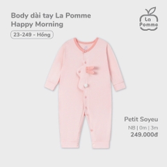 LaPom Body dài tay La Pomme Happy Morning - Đồ sơ sinh cho bé - Đồ sơ sinh bé trai - Baby - Đồ sơ sinh bé gái