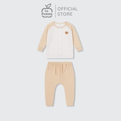 LaPom Bộ dài tay La Pomme cúc thẳng Kẹo ngọt bé con - Đồ sơ sinh cho bé - Đồ sơ sinh bé trai - Baby - Đồ sơ sinh bé gái