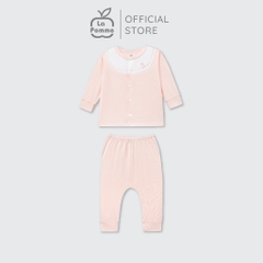 LaPom Bộ dài tay cúc giữa La Pomme phối cổ ngọt ngào - Đồ sơ sinh cho bé - Đồ sơ sinh bé trai - Baby - Đồ sơ sinh bé gái