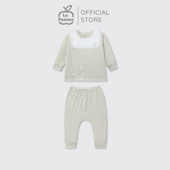 LaPom Bộ dài tay cúc lệch La Pomme phối cổ ngọt ngào - Đồ sơ sinh cho bé - Đồ sơ sinh bé trai - Baby - Đồ sơ sinh bé gái
