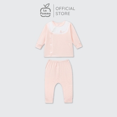 LaPom Bộ dài tay cúc lệch La Pomme phối cổ ngọt ngào - Đồ sơ sinh cho bé - Đồ sơ sinh bé trai - Baby - Đồ sơ sinh bé gái
