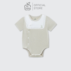 LaPom Bodychip cộc tay La Pomme phối cổ ngọt ngào - Đồ sơ sinh cho bé - Đồ sơ sinh bé trai - Baby - Đồ sơ sinh bé gái