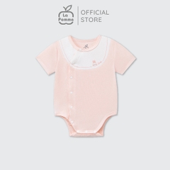 LaPom Bodychip cộc tay La Pomme phối cổ ngọt ngào - Đồ sơ sinh cho bé - Đồ sơ sinh bé trai - Baby - Đồ sơ sinh bé gái