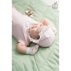 LaPom Bodychip cộc tay La Pomme phối cổ ngọt ngào - Đồ sơ sinh cho bé - Đồ sơ sinh bé trai - Baby - Đồ sơ sinh bé gái
