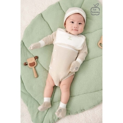 LaPom Bodychip dài tay La Pomme phối cổ ngọt ngào - Đồ sơ sinh cho bé - Đồ sơ sinh bé trai - Baby - Đồ sơ sinh bé gái
