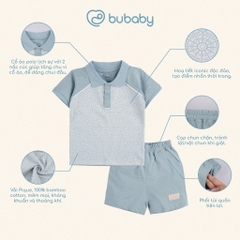 BU Baby (6M-5Y) Bộ quần áo ngắn tay cổ Polo cho bé BU Ponie BPN130308 | Quần áo Bubaby chính hãng