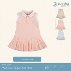 (1Y-5Y) Váy ngắn tay bèo gấu, váy liền sát nách cổ Polo BU Baby Ponie BPN53BG00 BPN540300 | Váy Bubaby chính hãng