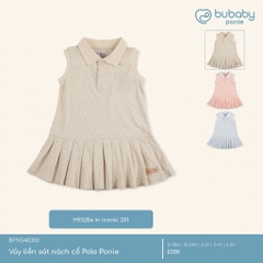 (1Y-5Y) Váy ngắn tay bèo gấu, váy liền sát nách cổ Polo BU Baby Ponie BPN53BG00 BPN540300 | Váy Bubaby chính hãng