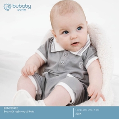 (1M-12M) Body đùi ngắn tay cổ Polo cho bé Bubaby Ponie - BPN230302 | Quần áo BU Baby chính hãng