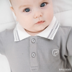 (1M-12M) Body đùi ngắn tay cổ Polo cho bé Bubaby Ponie - BPN230302 | Quần áo BU Baby chính hãng