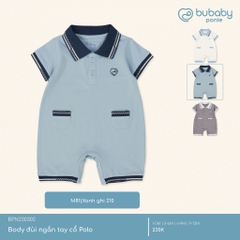 (1M-12M) Body đùi ngắn tay cổ Polo cho bé Bubaby Ponie - BPN230302 | Quần áo BU Baby chính hãng