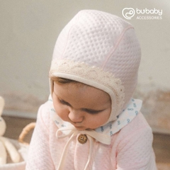 (1-6M) Mũ Buộc dây bonnet Quilted ABS194301 |Quần áo BU chính hãng