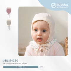 (1-6M) Mũ Buộc dây bonnet Quilted ABS194301 |Quần áo BU chính hãng