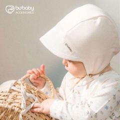 Mũ buộc dây Bonnet Mimo sơ sinh dành cho bé trai, bé gái dễ thương - BU ABC194301 | Phụ kiện BuBaby chính hãng