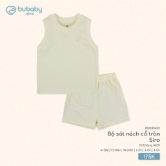 (6M-5Y) Bộ sát nách cổ tròn Bubaby cho bé trai bé gái Siro BSR140402 BSR140403 | Quần áo BU Baby chính hãng