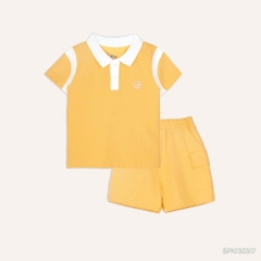 (6M-5Y) Bộ quần áo ngắn tay cổ Polo cho bé chất liệu sợi tre và bông hữu cơ - Quần áo Bu baby Ponie BPN130308