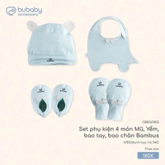 Set phụ kiện Bubaby cho bé trai bé gái | Phụ kiện BU Baby chính hãng