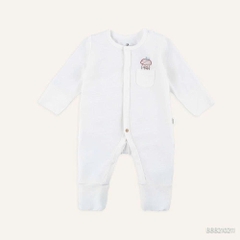 (NB-3M) Body dài tay cài giữa Bao tay chân lật Bambus - BBB210208 BBB210211 | Quần áo BU Baby chính hãng