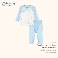 BU Baby (0-6M) Bộ dài tay cài chéo Bubaby Siro Viscose I VS110800 | Quần áo  Chính hãng