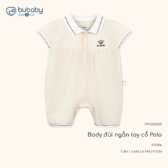 (1M-12M) Body đùi ngắn tay cổ Polo cho bé Bubaby Ponie - BPN230302 | Quần áo BU Baby chính hãng