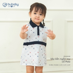 BU Baby (12M-5Y) Váy liền ngắn tay cổ Polo cao cấp bé gái Bubaby Ponie | Quần áo Chính hãng