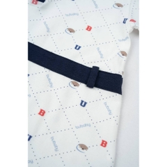 BU Baby (12M-5Y) Váy liền ngắn tay cổ Polo cao cấp bé gái Bubaby Ponie | Quần áo Chính hãng