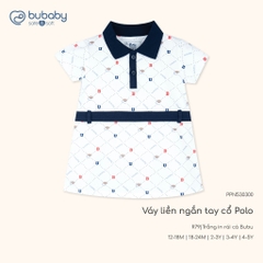 BU Baby (12M-5Y) Váy liền ngắn tay cổ Polo cao cấp bé gái Bubaby Ponie | Quần áo Chính hãng