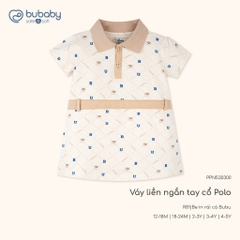 BU Baby (12M-5Y) Váy liền ngắn tay cổ Polo cao cấp bé gái Bubaby Ponie | Quần áo Chính hãng