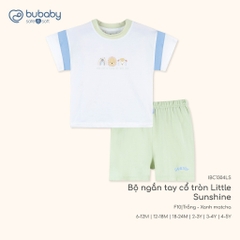 (6M-5Y) Bộ ngắn tay cổ tròn Bubaby Bamco - BBC130409 BBC130407 | Quần áo BU Baby chính hãng