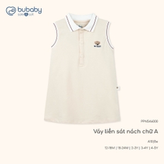 (1Y-5Y) Váy ngắn tay bèo gấu, váy liền sát nách cổ Polo BU Baby Ponie BPN53BG00 BPN540300 | Váy Bubaby chính hãng