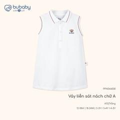 (1Y-5Y) Váy ngắn tay bèo gấu, váy liền sát nách cổ Polo BU Baby Ponie BPN53BG00 BPN540300 | Váy Bubaby chính hãng