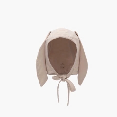 (NB-3M) Mũ buộc dây tai thỏ Bonet Bu Baby chất sợi tre mềm mại ABB194321 - Bubaby sơ sinh - Mũ Bubaby