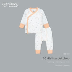 BU Baby (0M-9M) Bộ dài tay, ngắn tay cài chéo bé gái Little Car Bamboo SBB1108BG | Quần áo sơ sinh chính hãng