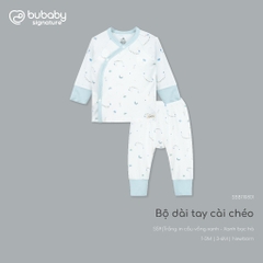 BU Baby (0M-9M) Bộ dài tay, ngắn tay cài chéo bé gái Little Car Bamboo SBB1108BG | Quần áo sơ sinh chính hãng