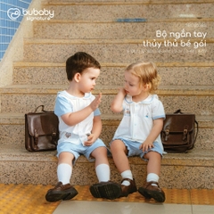 (6M-5Y) Quần áo ngắn tay thủy thủ mềm mại thoáng mát cho Bé trai Bé gái Bubaby Bamco - SBC1353