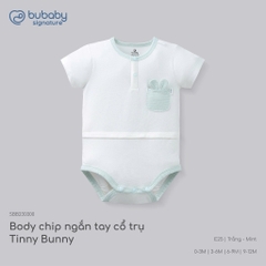 (1M-12M) Body chip ngắn tay raglan cổ trụ Bubaby Bambus - BBB230301 | Quần áo BU Baby chính hãng