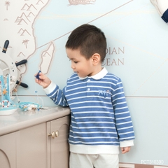 (6M-5Y) Áo Polo dài tay Mini Lines BU Baby Ponie, Cotton áo dài tay thu đông, áo dài tay trẻ em | PCT310300