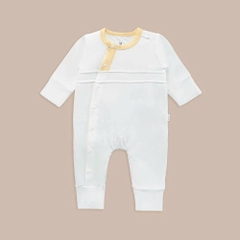 (NB-3M) Body dài tay cài chéo bao tay chân lật Bambus - BBB210803 BBB210805 | Quần áo chính hãng BU Baby
