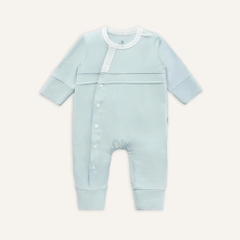 (NB-3M) Body dài tay cài chéo bao tay chân lật Bambus - BBB210803 BBB210805 | Quần áo chính hãng BU Baby