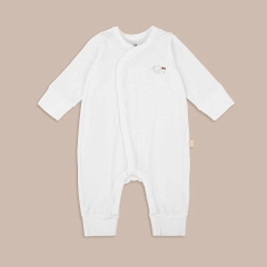 (NB-3M) Bộ dài tay cài chéo Bao tay chân lật Bubaby Siro - BSR110809 | Quần áo BU Baby chính hãng