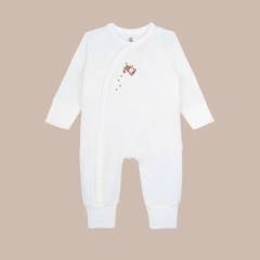 (NB-3M) Bộ dài tay cài chéo Bao tay chân lật Bubaby Siro - BSR110809 | Quần áo BU Baby chính hãng